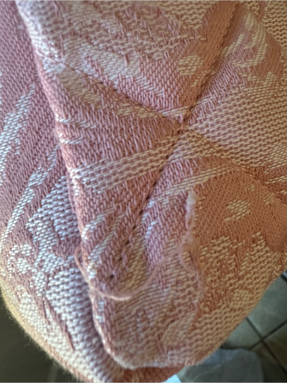 Versace Pink Quilted Jacquard Shoulder Bag - Picture 7 of 13
